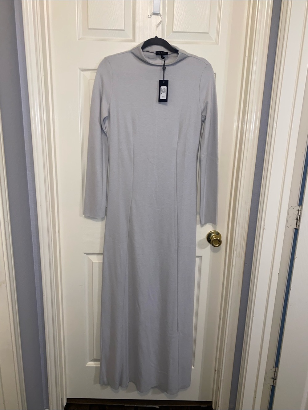 Rag & Bone Harlow Long Sleeve Turtleneck Maxi Dress - Picture 2 of 12